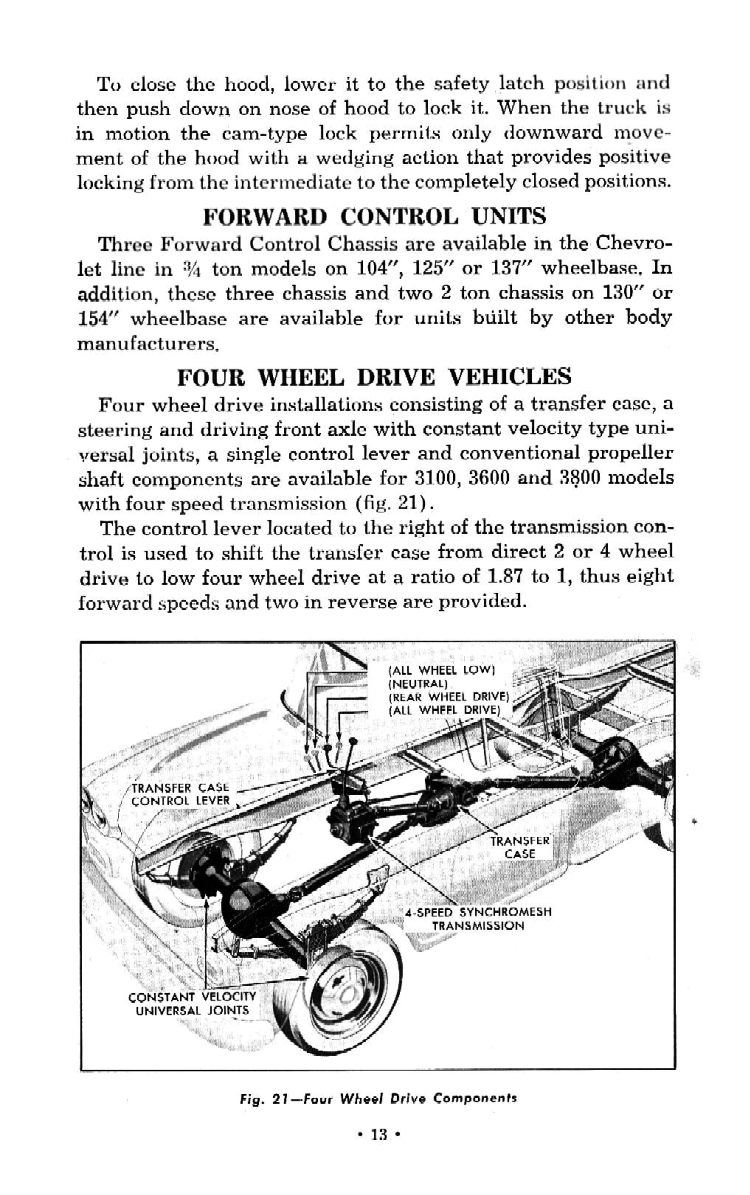 1959 Chevrolet Truck Operators Manual Page 11